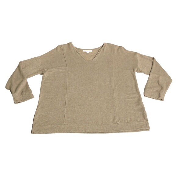 J. Jill Sweaters - Pure J Jill Sweater Women Petite M Brown Tranquility Fleece Pullover Comfort